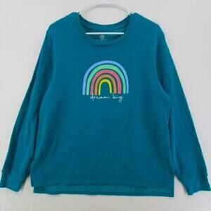 POSITIVITEES Pullover Long Sleeve Crew Neck Sweatshirt, Size XL (16 - 18)